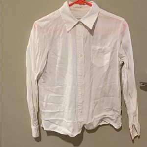 Liz Claiborne Petite white Button-Up Shirt